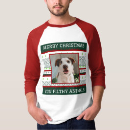 Custom Dog Foto Ugly Christmas Shirt Funny