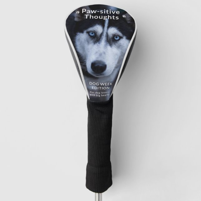 Custom Dog Golf Head Cover - Niedlich & personalis Headcover (Vorderseite)