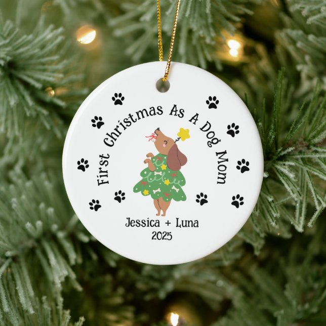 Custom Dog Lover Christmas Ornament - Haustierelte (Baum)