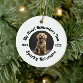 Custom Dog Memory & Remembrance Design Keramik Ornament