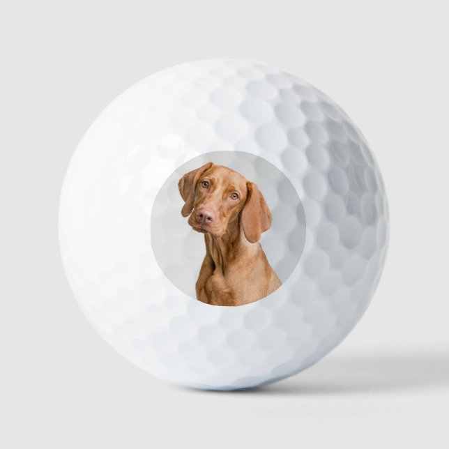 Custom Dog Photo Golf Golfball (Vorderseite)