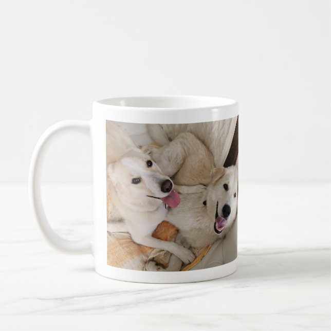 Custom Dog Photo Mug Kaffeetasse (Links)