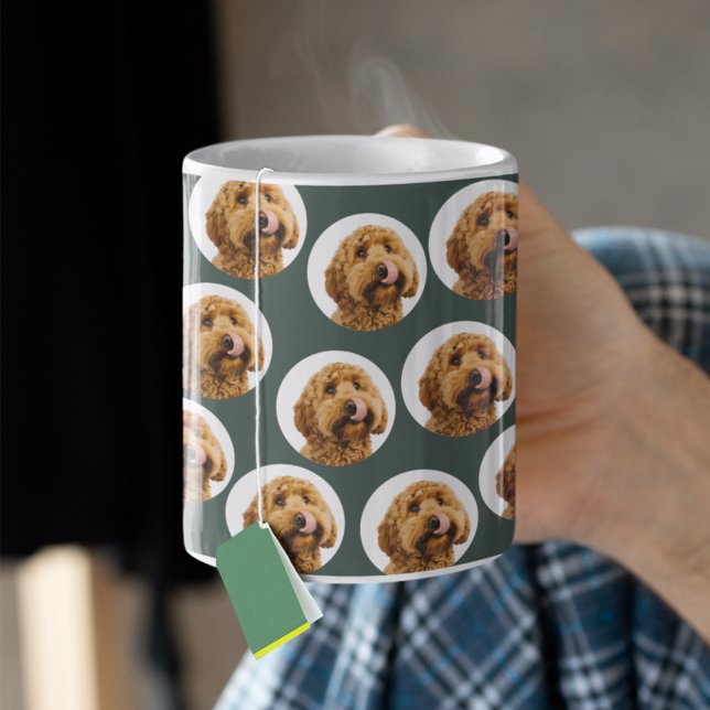 Custom Dog Photo | Personalized Pet Face Kaffeetasse (Von Creator hochgeladen)