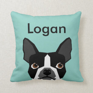 Custom Dog Pillow Boston Terrier Pet individuell a Kissen