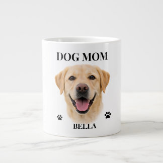Custom Dog Portrait Gift for Her | Personalized Jumbo-Tasse