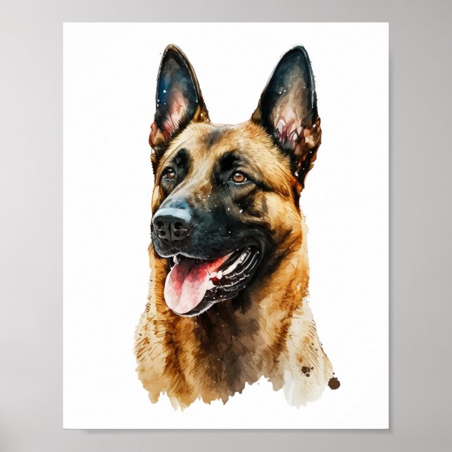 Custom Dog Portrait, Pet Portrait Royal Poster (Vorne)