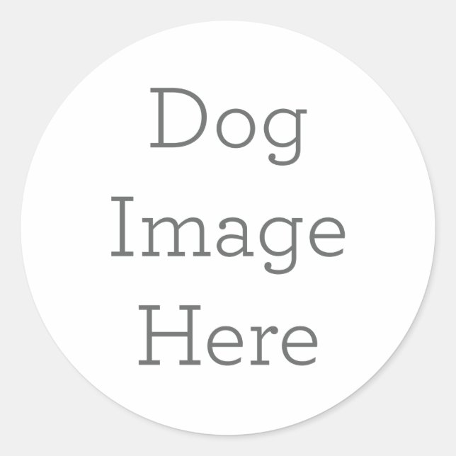 Custom Dog Sticker Gift (Vorderseite)