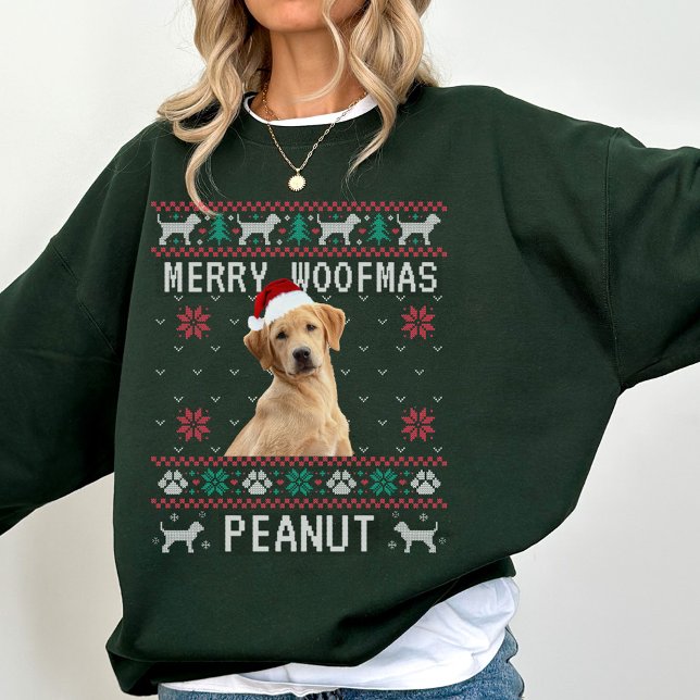Custom Dog Ugly Christmas Sweatshirt with Photo (Von Creator hochgeladen)
