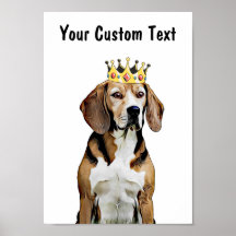 Custom Dog Wall Art Poster - Beagle