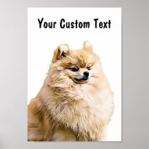 Custom Dog Wall Art Poster | Spitz