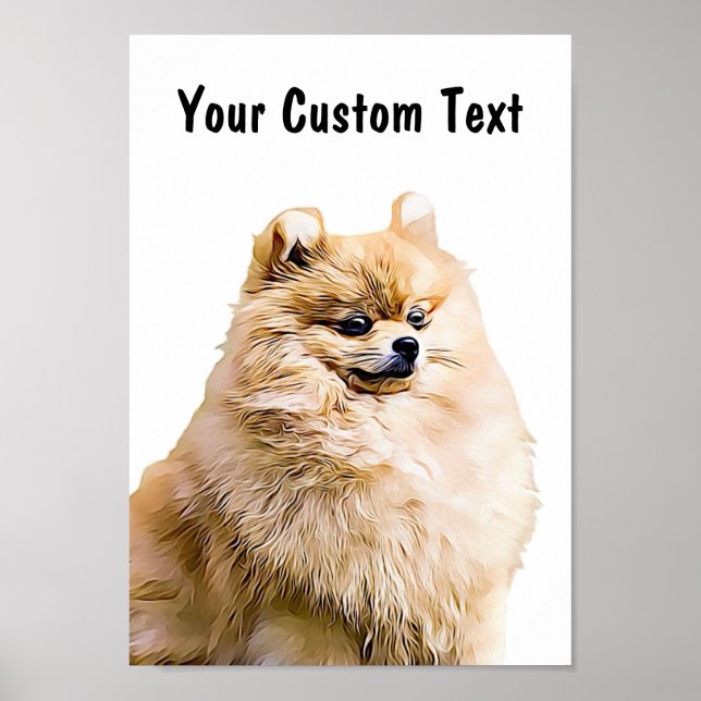 Custom Dog Wall Art Poster | Spitz (Vorne)