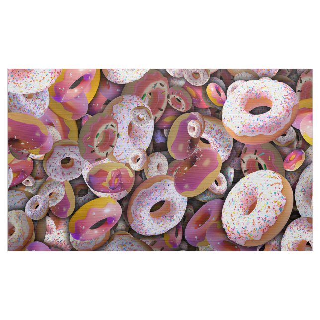 Custom Donut Shop Fabric by Yard - Whimsical Stoff (Yard (91,4 cm))