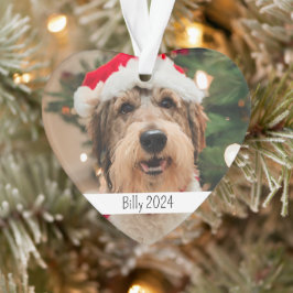 Custom Double Side Dog Pet Weihnachten Ornament
