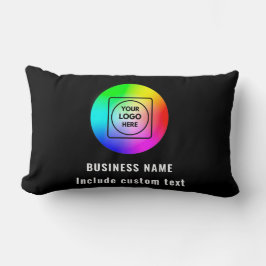 Custom Double-Sided Company Logo Lumbar Pillow Lendenkissen