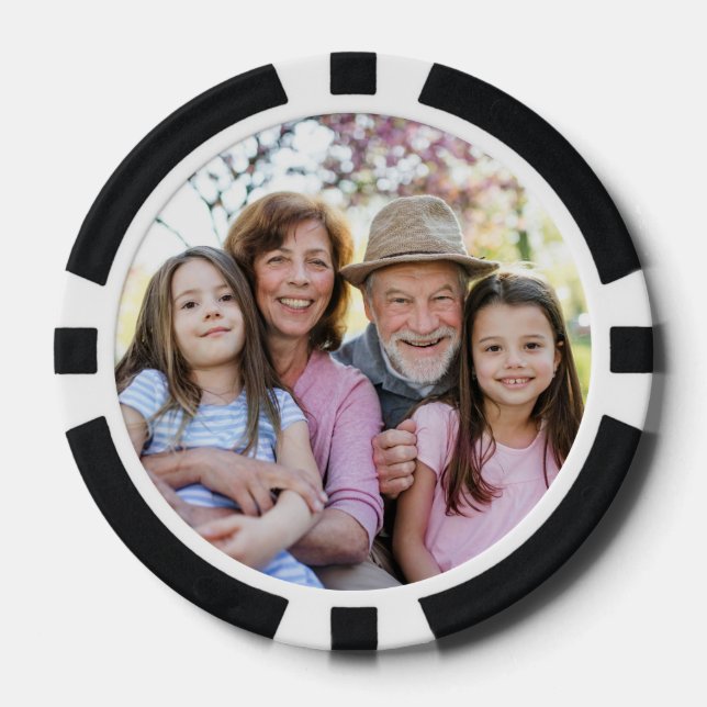 Custom Double Sided Two Photo Pokerchips (Vorderseite)