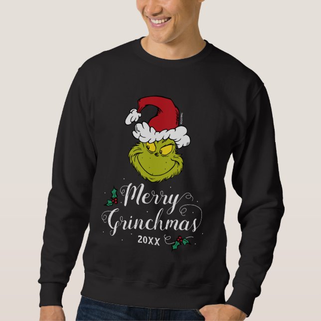 Custom Dr. Seuss | Merry Grinchmas Sweatshirt (Vorderseite)
