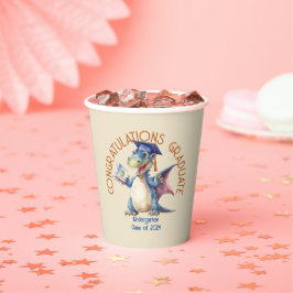 Custom Dragon Kindergarten Graduate, 8oz Paper Cup Pappbecher