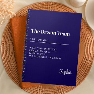 Custom Dream Team Corporate Teamwork Geschenk Notizblock