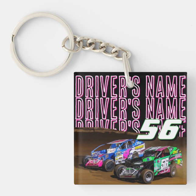 Custom Driver Photo Schlüsselanhänger (Vorderseite)