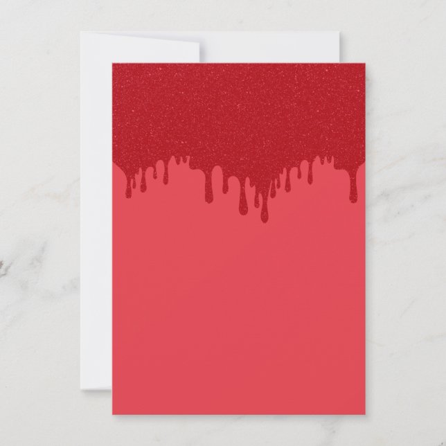 Custom Driving Tomato Red Matte Einladung (Vorderseite)