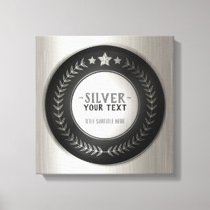 CUSTOM DRUCK DIY-MEDAILLE Silber Champion EDITIERB Leinwanddruck