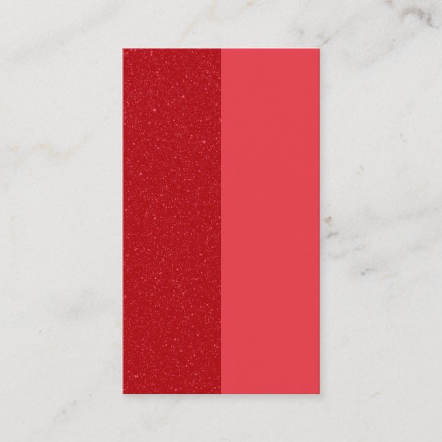 Custom Dual Tomato Red Vertikal Flat Platzkarte (Vorderseite)
