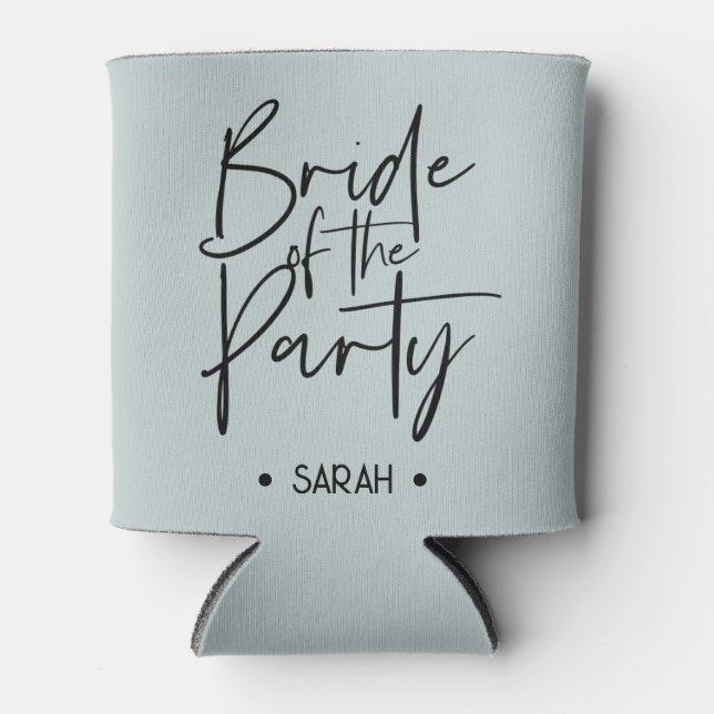 Custom Dusty Blue Bride des Party Can Cooler Dosenkühler (Vorderseite)