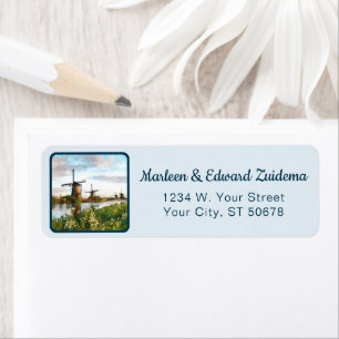 Custom Dutch Windmills Landschaftsbild Malerei