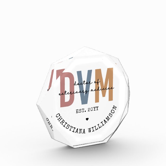 Custom DVM Doctor of Veterinary Medicine Gifts Fotoblock (Links)