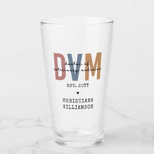 Custom DVM Doctor of Veterinary Medicine Gifts Glas