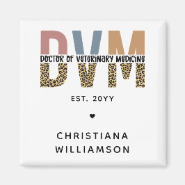 Custom DVM Doctor of Veterinary Medicine Gifts Magnet