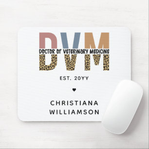 Custom DVM Doctor of Veterinary Medicine Gifts Mousepad