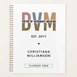 Custom DVM Doctor of Veterinary Medicine Gifts Planer