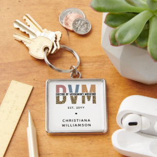 Custom DVM Doctor of Veterinary Medicine Gifts Schlüsselanhänger
