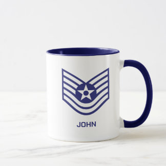 Custom E-6 Technical Sergeant Rank Air Force Tasse