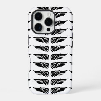 Custom Eagle Wing Black and White iPhone Case 16 Pro Hülle
