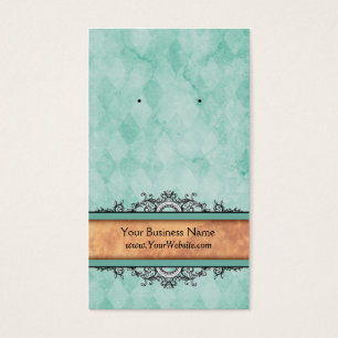 Custom Earring Cards Türkis Vintag