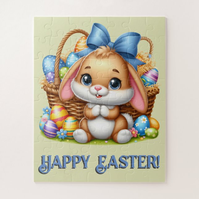Custom Easter Bunny Oversized Pieces Puzzle (Vertikal)