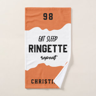 Custom Eat Sleep Ringette Wiederholung Ringette Pl Handtuch