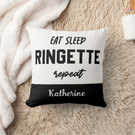 Custom Eat Sleep Ringette Wiederholung Ringette Pl Kissen