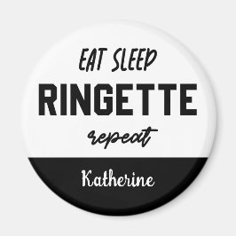 Custom Eat Sleep Ringette Wiederholung Ringette Pl Magnet