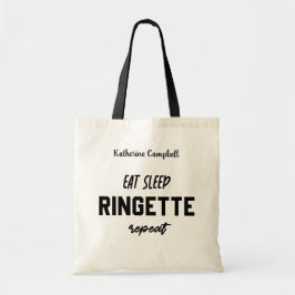 Custom Eat Sleep Ringette Wiederholung Ringette Pl Tragetasche
