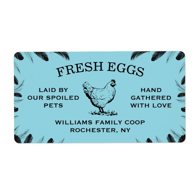Custom Egg Carton Labels for Your Farm or Backyard (Vorne)
