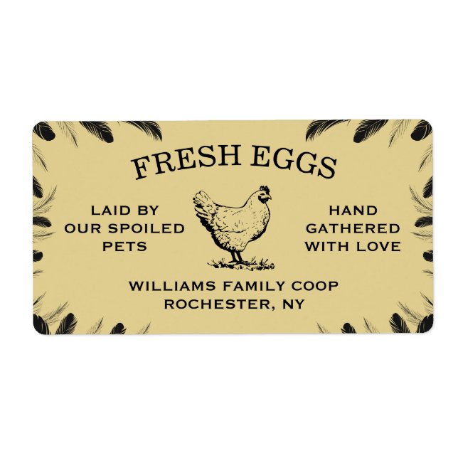 Custom Egg Carton Labels for Your Farm or Backyard (Vorne)