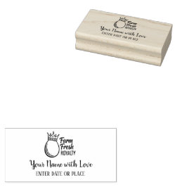 Custom Egg Carton Stamp – Personalized Farm Logo Gummistempel
