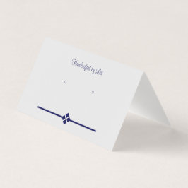 Custom Eggshell Grau Diamond Zehnfache Earring Car Visitenkarten