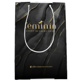Custom Eleganing Branding Geschenktasche Mittlere Geschenktüte