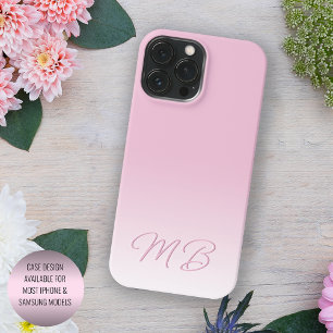 Custom EleganLight Cotton Candy Pink Monogram Case-Mate iPhone Hülle