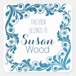 Custom Elegant Book Plate Stickers