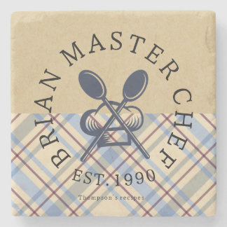 Custom elegant classic farmhouse artwork kraft  steinuntersetzer